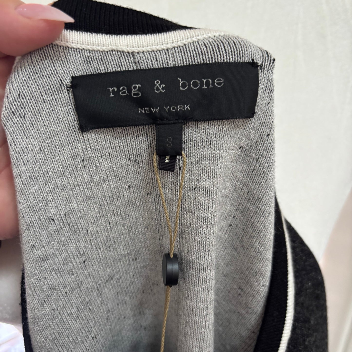 Rag & Bone Black Taylor V-Neck Sweater Dress – Women’s Size Small