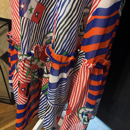 NWT Ralph Lauren Black Label Nautical Stripe Maxi Dress – Women’s Size 2