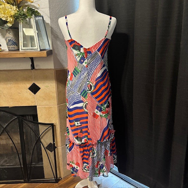 NWT Ralph Lauren Black Label Nautical Stripe Maxi Dress – Women’s Size 2