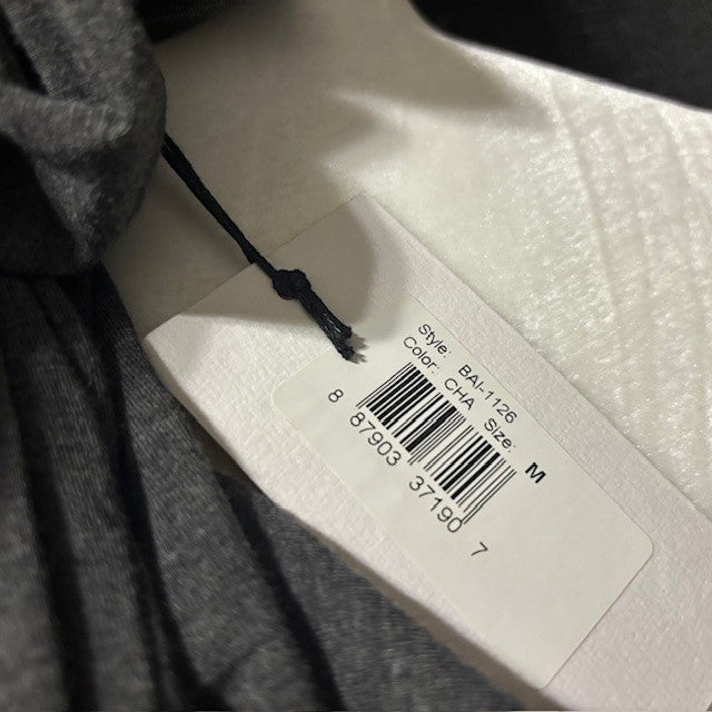 Bailey 44 Gray Ruched Bodycon Stretch Dress – Long Sleeve Size M (NWT)
