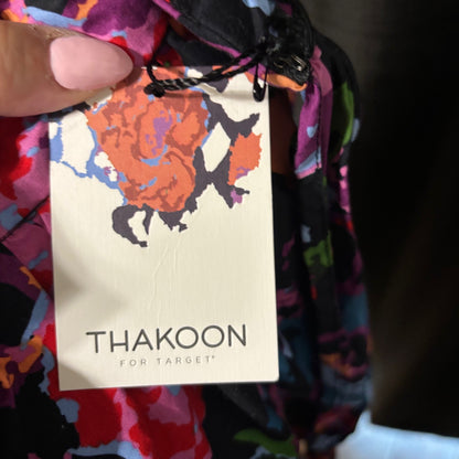 Thakoon for Target Black Floral Pleated Skirt with Tie Waist – Size 9 (NWT)