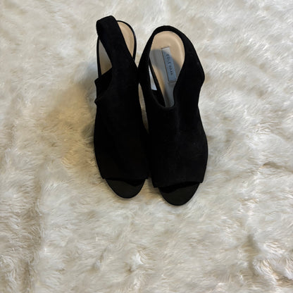 Cole Haan Black Suede Slingback Peep-Toe Stiletto Heels – Size 8