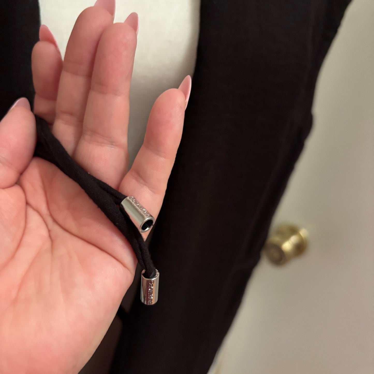 Calvin Klein Black Sleeveless Blazer Vest – Tie Waist Longline Jacket Size Medium