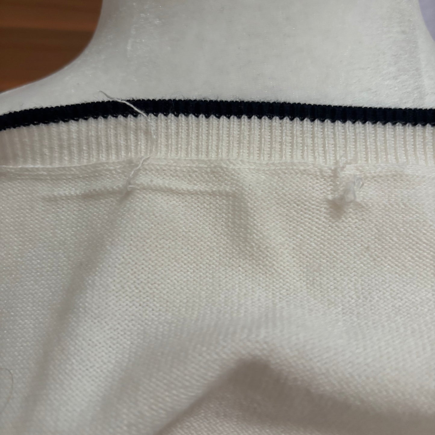 Brooks Brothers Cream Knit Cardigan & Matching Shell Top – Size Large