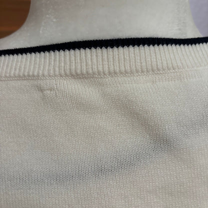 Brooks Brothers Cream Knit Cardigan & Matching Shell Top – Size Large