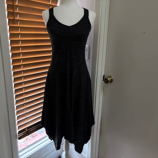Fever Black Asymmetrical Linen Blend Dress – Size Small