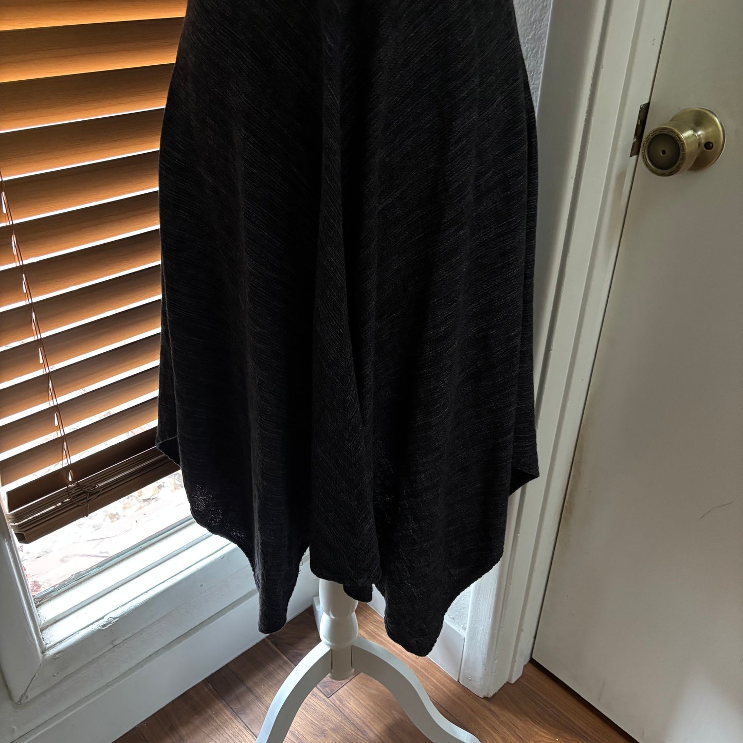 Fever Black Asymmetrical Linen Blend Dress – Size Small