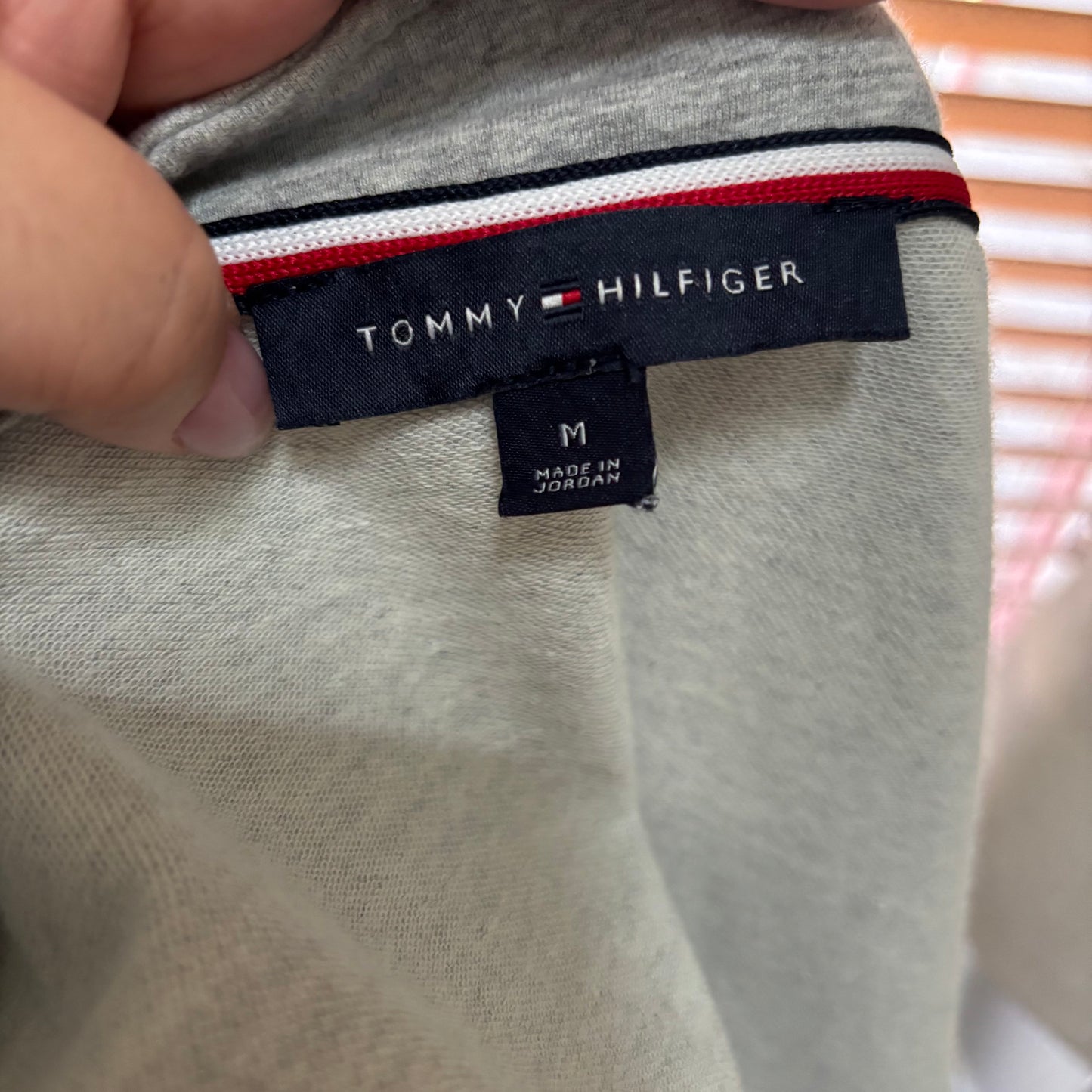 Tommy Hilfiger Gray Double-Breasted Military Style Jacket – Size Medium