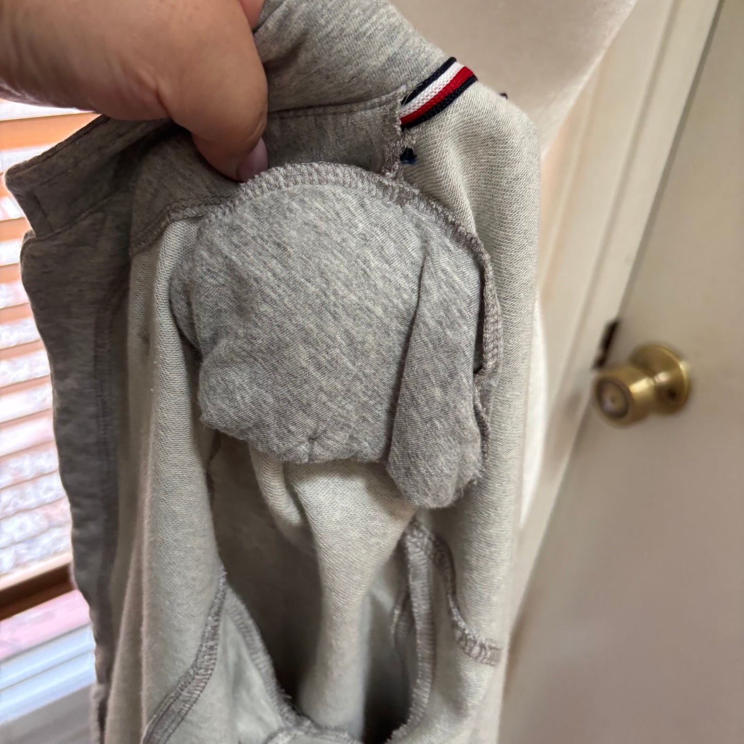 Tommy Hilfiger Gray Double-Breasted Military Style Jacket – Size Medium
