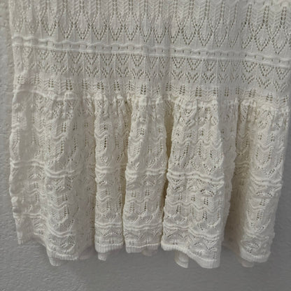 House of Harlow 1960 Ivory Crochet Knit Maxi Skirt – Size Small
