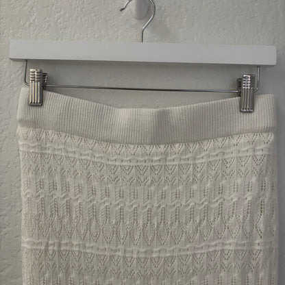 House of Harlow 1960 Ivory Crochet Knit Maxi Skirt – Size Small
